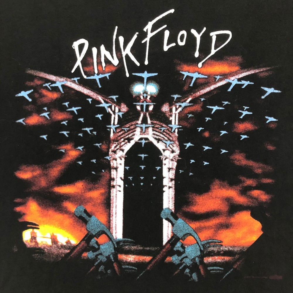 Pink Floyd The Wall T Shirt Black Graphic Print Concert Tour Size Medium